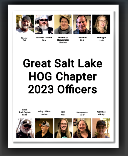 2023 HOG Chapter Officers | Great Salt Lake Chapter #5211 | Salt Lake ...